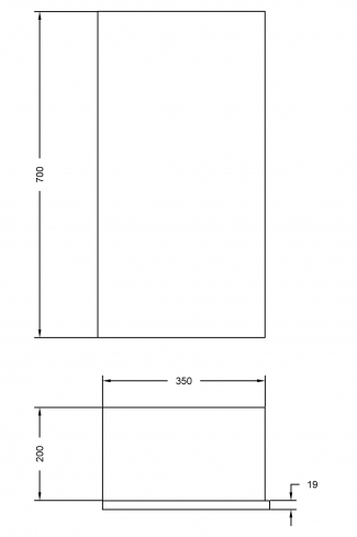 <p>
	Complemento de baño de 35x70 realizado en material laminado con puerta estraticada de 19 mm con cierre softclosing.Incluye dos estanterías interiores.Made in Spain</p>
