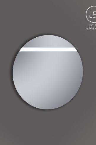 <p>
	Espejo de baño con iluminación led tira L 500 mm 60 Led/MT 4200ºK / 2,4 W IP 44.Colocación tanto horizontal como vertical.</p>
