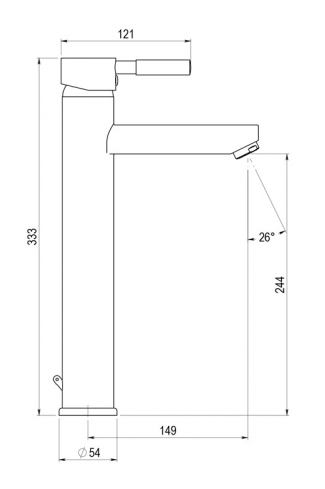 <p>
	Grifo de lavabo alto BASH</p>
