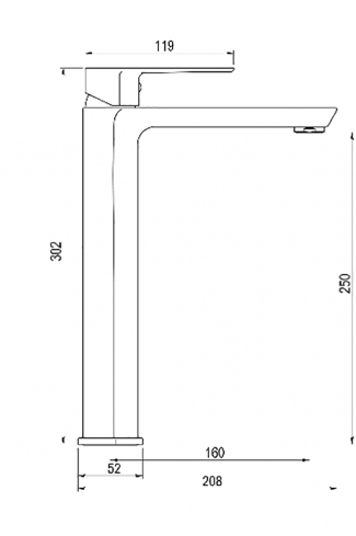 <p>
	Grifo de lavabo alto AURA </p>
