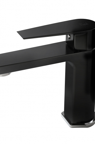 <p>
	Grifo de lavabo negro AURA </p>
