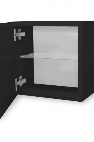 <p>
	Complemento de baño de 36x35 cm realizado en material estratificado con puerta decorada mediante técnica láser y cierre softclosing. Incluye un estante regulable en altura, de cristal templado, en el interior. Bisagras con cierre softclosing testadas a 80.000 ciclos regulables en los tres ejes. Colgadores a pared capaces de soportar hasta 30 Kg por colgador. Cantos realizados en PVC de 1mm. Fabricado en España.</p>
