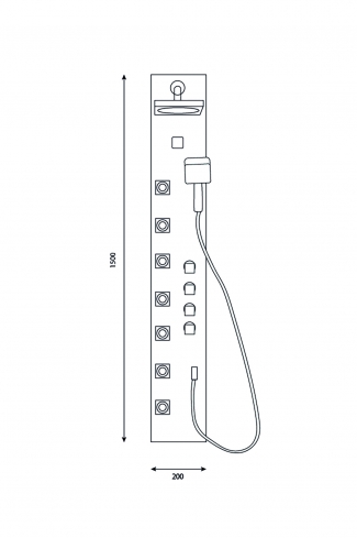 <p>
	Columna ducha mezcladora AKILI</p>
