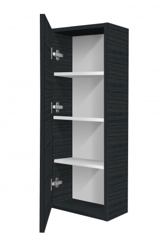 <p>
	Complemento de baño de 35x105 realizado en material laminado con puerta de 19 mm con cierre softclosing.Incluye tres estanterías interiores.Made in Spain</p>
