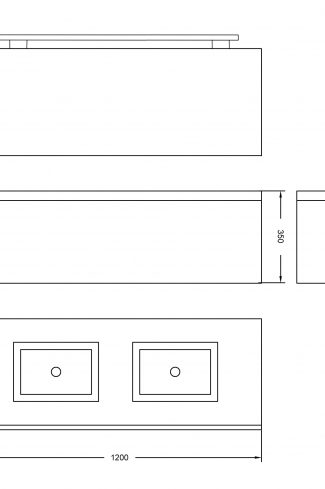 <p>
	Pack formado por mueble de 120 cm realizado en material estratificado alto brillo con frontal decorado mediante técnica láser. Cajón totalmente extraible y cierre soft-closing. Incluye lavabo cerámico de color blanco, espejo liso  y un foco iluminación LED de 100cm. Fabricado en España.</p>
