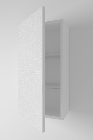 <p>
	Complemento de baño de 36x70 cm realizado en material estratificado con puerta decorada mediante técnica láser y cierre softclosing. Incluye dos estantes regulables en altura, de cristal templado, en el interior. Bisagras con cierre softclosing testadas a 80.000 ciclos regulables en los tres ejes. Colgadores a pared capaces de soportar hasta 30 Kg por colgador. Cantos realizados en PVC de 1mm. Fabricado en España.</p>
