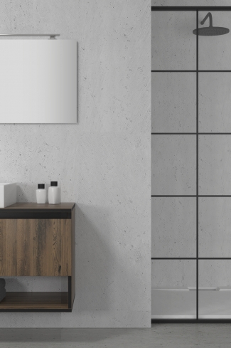 <p>
	Pack compuesto por mueble de baño realizado en material laminado, formado por dos puertas y un espacio decorativo inferior, cantos en negro. Bisagras con cierre softclosing testadas a 80.000 ciclos regulables en los tres ejes. Colgadores a pared capaces de soportar hasta 30 Kg por colgador. Cantos realizados en PVC de 1mm. Incluye lavabo sobreencimera, espejo y foco iluminación LED. Fabricado en España</p>
