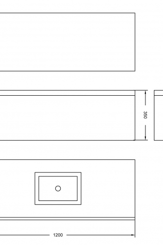 <p>
	Mueble de baño realizado en material MDF lacado blanco acabado alto brillo formado por un cajón de gran capacidad con sistema de cierre softclosing. Frontal con relieve acabado lacado alto brillo.Lavabo cerámico no incluido. Fabricado en España.</p>
