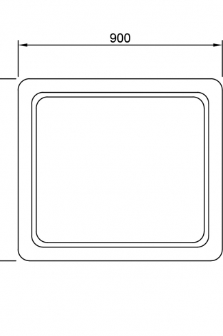 <p>
	Espejo de baño con iluminación Led 31,52 W , IP44. Iluminación blanca. Dimensiones 90x80</p>
