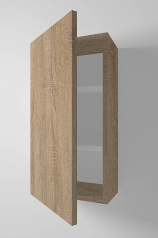 <p>
	Complemento de baño de 35x70 realizado en tablero laminado de 19 mm con una puerta cierre amortiguado suave. Incluye estantes en interior. Bisagras con cierre softclosing testadas a 80.000 ciclos regulables en los tres ejes. Colgadores a pared capaces de soportar hasta 30 Kg por colgador. Cantos realizados en PVC de 1 mm. Fabricado en España.Made in Spain.</p>

