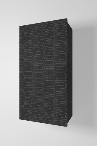<p>
	Complemento de baño de 36x70 cm realizado en material laminado con puerta decorada mediante técnica láser y cierre softclosing. Incluye dos estantes regulables en altura, de cristal templado, en el interior. Bisagras con cierre softclosing testadas a 80.000 ciclos regulables en los tres ejes. Colgadores a pared capaces de soportar hasta 30 Kg por colgador. Cantos realizados en PVC de 1mm. Fabricado en España.</p>
