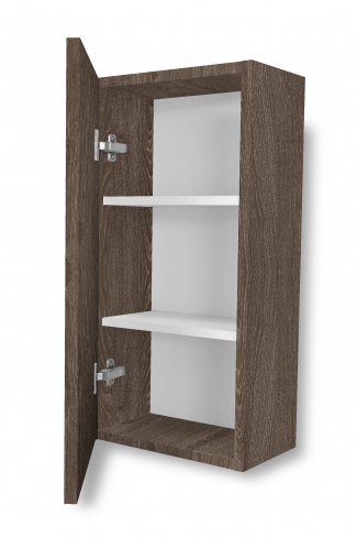 <p>
	Complemento de baño de 35x70 realizado en material laminado de 19 mm con microrelieve que le da más naturalidad y tratamiento antibacteriano con puerta de 19 mm  con cierre softclosing.Incluye dos estanterías interiores.Made in Spain</p>
