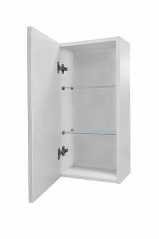 <p>
	Complemento de baño de 36x70 cm realizado en material estratificado con puerta decorada mediante técnica láser y cierre softclosing. Incluye dos estantes regulables en altura, de cristal templado, en el interior. Bisagras con cierre softclosing testadas a 80.000 ciclos regulables en los tres ejes. Colgadores a pared capaces de soportar hasta 30 Kg por colgador. Cantos realizados en PVC de 1mm. Fabricado en España.</p>
