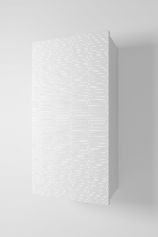 <p>
	Complemento de baño de 36x70 cm realizado en material estratificado con puerta decorada mediante técnica láser y cierre softclosing. Incluye dos estantes regulables en altura, de cristal templado, en el interior. Bisagras con cierre softclosing testadas a 80.000 ciclos regulables en los tres ejes. Colgadores a pared capaces de soportar hasta 30 Kg por colgador. Cantos realizados en PVC de 1mm. Fabricado en España.</p>
