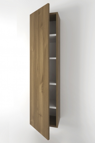 <p>
	Complemento de baño con casco realizado en material laminado de 19 mm. Estantes interiores incluidos. Bisagras con cierre softclosing testadas a 80.000 ciclos regulables en los tres ejes. Colgadores a pared capaces de soportar hasta 30 Kg por colgador. Cantos realizados en PVC de 1 mm. Fabricado en España.</p>
