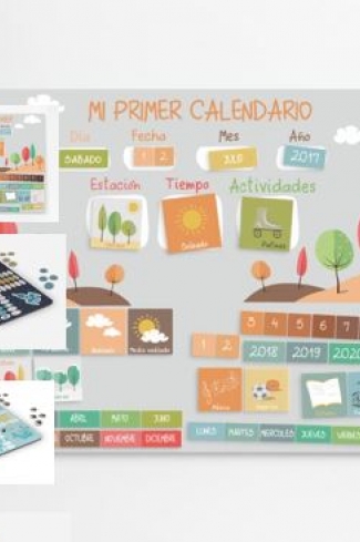 <p>
	Calendario magnético infantil realizado con impresión digital de alta calidad donde se podrán expresar el día de la semana, día del mes, mes del año, año, estación del año, el tiempo que hace y la actividad a realizar</p>
