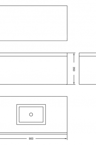 <p>
	Mueble de baño realizado en material MDF lacado blanco acabado alto brillo formado por un cajón de gran capacidad con sistema de cierre softclosing. Frontal con relieve acabado lacado alto brillo.Lavabo cerámico no incluido. Fabricado en España.</p>
