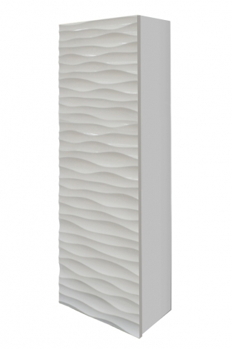 <p>
	Complemento de baño de 35x105 realizado en material lacado alto brillo con puerta de 19 mm con cierre amortiguado suave. Incluye tres estanterías interiores de vidrio templado.Made in Spain</p>
