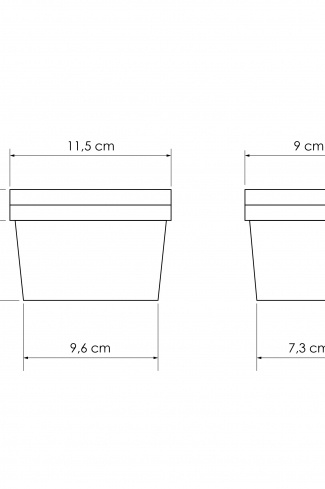 <p>
	Set organizador para cajones compuesto por una bandeja lateral y 3 cajas con tapa.</p>

