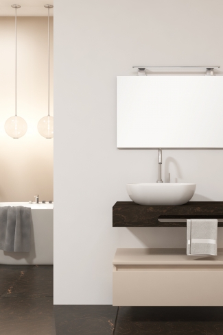 <p>
	Pack compuesto por mueble de baño fabricado en tablero de partículas laminado de 19mm acabado mate con un cajón de gran capacidad, cierre suave y extracción total. Lavabo suspendido de mármol compacto con escuadras de acero inoxidable. Espejo liso y foco iluminación LED 6000K, 9,6W, 600lm. Fabricado en España. Grifo no incluido. </p>
