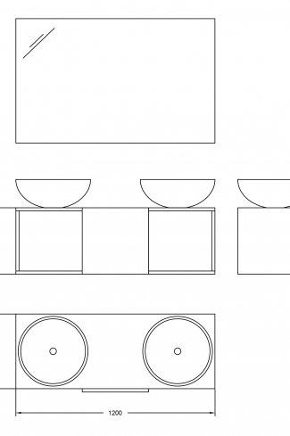 <p>
	Mueble de baño de 120 cm realizado en material laminado color madera de 19 mm con microrelieve que le da más naturalidad y tratamiento antibacteriano formado por una puerta y dos espacios decorativos. Puertas con sistema de cierre softclosing. Lavabo cerámico de color blanco incluido. Grifo no incluido.</p>
