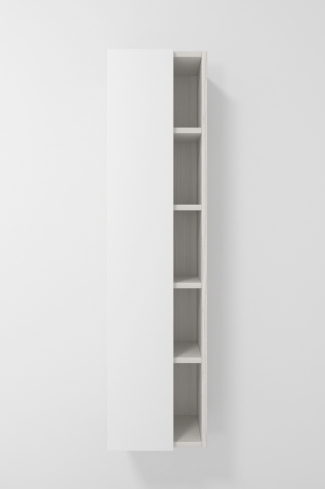 <p>
	Complemento de baño de 35x140 realizado en tablero laminado de 19 mm con una puerta cierre amortiguado suave y estantes vistos. Bisagras con cierre softclosing testadas a 80.000 ciclos regulables en los tres ejes. Colgadores a pared capaces de soportar hasta 30 Kg por colgador. Cantos realizados en PVC de 1 mm. Fabricado en España.Made in Spain</p>
