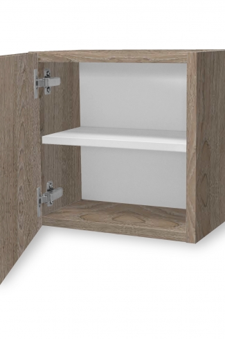 <p>
	Complemento de baño de 35x35 realizado en material laminado de 19 mm con microrelieve que le da más naturalidad y tratamiento antibacteriano con puerta de 19 mm  con cierre softclosing.Incluye una estantería interior.Made in Spain</p>
