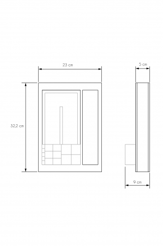 <p>
	Set organizador para cajones compuesto por una bandeja equipada con un soporte para cométicos y una bandeja multifunción.</p>
