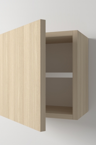 <p>
	Complemento de baño de 35x35 realizado en tablero laminado de 19 mm con una puerta cierre amortiguado suave. Incluye una estantería interior. Bisagras con cierre softclosing testadas a 80.000 ciclos regulables en los tres ejes. Colgadores a pared capaces de soportar hasta 30 Kg por colgador. Cantos realizados en PVC de 1 mm. Fabricado en España.Made in Spain.</p>
