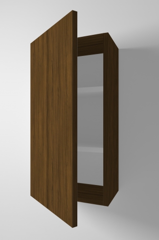 <p>
	Complemento de baño realizado en material laminado de 19 mm. Puerta con cierre softclosing. Estante interior incluido. Bisagras con cierre softclosing testadas a 80.000 ciclos regulables en los tres ejes. Colgadores a pared capaces de soportar hasta 30 Kg por colgador. Cantos realizados en PVC de 1 mm. Fabricado en España.</p>
