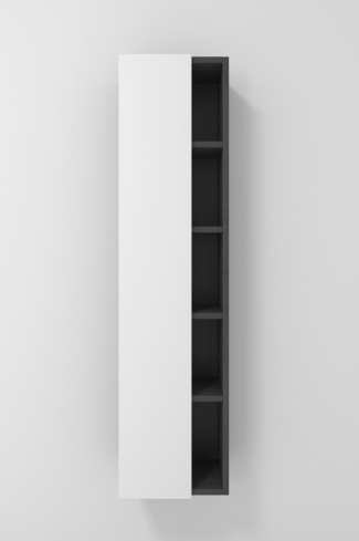 <p>
	Complemento de baño de 35x140 realizado en tablero laminado de 19 mm con una puerta cierre amortiguado suave y estantes vistos. Bisagras con cierre softclosing testadas a 80.000 ciclos regulables en los tres ejes. Colgadores a pared capaces de soportar hasta 30 Kg por colgador. Cantos realizados en PVC de 1 mm. Fabricado en España.Made in Spain</p>
