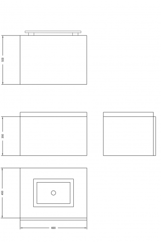 <p>
	Pack formado por mueble de 60 cm realizado en material laminado acabado madera con frontal decorado mediante técnica láser. Cajón totalmente extraible y cierre soft-closing. Incluye lavabo cerámico de color blanco, espejo liso  y un foco iluminación LED de 60cm. Fabricado en España.</p>

