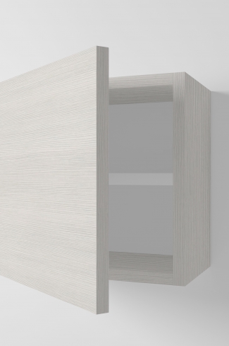 <p>
	Complemento de baño de 35x35 realizado en tablero laminado de 19 mm con una puerta cierre amortiguado suave. Incluye una estantería interior. Bisagras con cierre softclosing testadas a 80.000 ciclos regulables en los tres ejes. Colgadores a pared capaces de soportar hasta 30 Kg por colgador. Cantos realizados en PVC de 1 mm. Fabricado en España.Made in Spain.</p>
