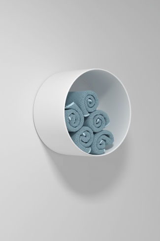 <p>
	Toallero circular diametro blanco 25cm</p>
